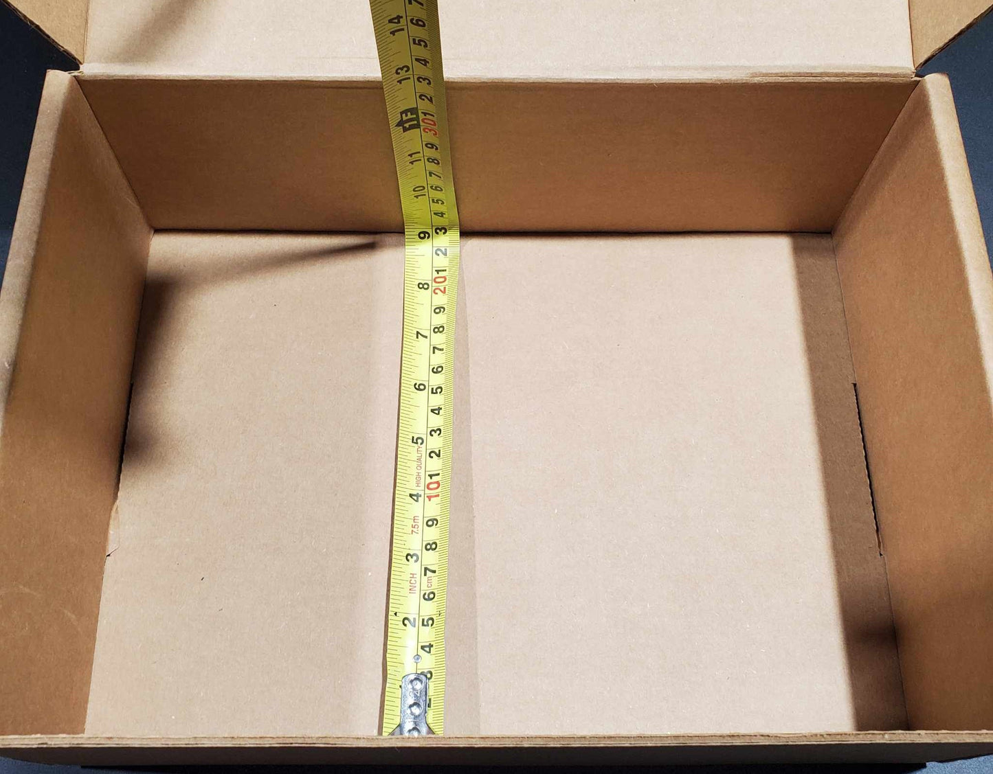 (SMALLER SIZE! ) BEST Shipping and Replacement SHOE BOXES - HEAVY DUTY - 12" X 9" X 4.125" - Self Locking - Repackaging Message on The Box - Fast, Easy to Build