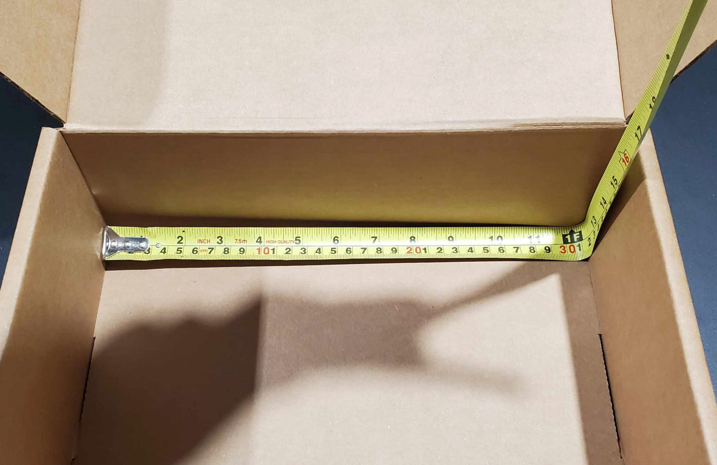 (SMALLER SIZE! ) BEST Shipping and Replacement SHOE BOXES - HEAVY DUTY - 12" X 9" X 4.125" - Self Locking - Repackaging Message on The Box - Fast, Easy to Build