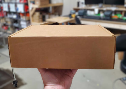 (SMALLER SIZE! ) BEST Shipping and Replacement SHOE BOXES - HEAVY DUTY - 12" X 9" X 4.125" - Self Locking - Repackaging Message on The Box - Fast, Easy to Build